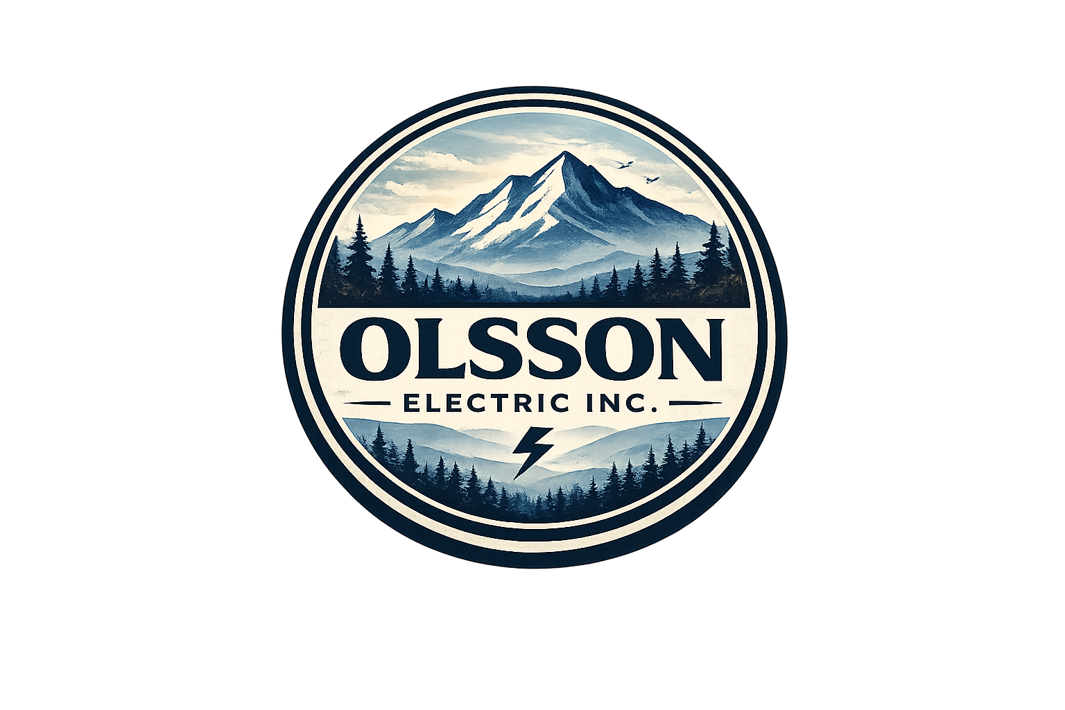 Olsson Electric Inc. round badge logo